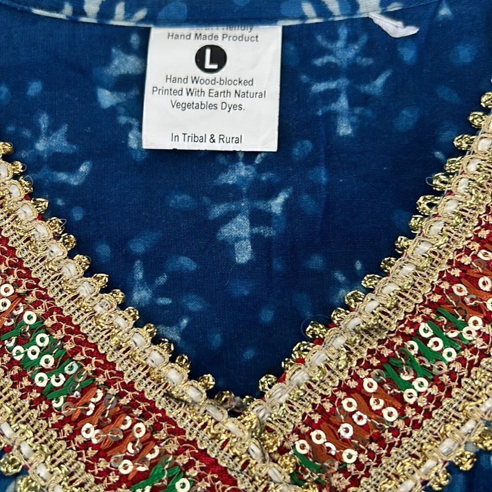 Embellished cotton tunic – size large. NWOT - Picture 5 of 7